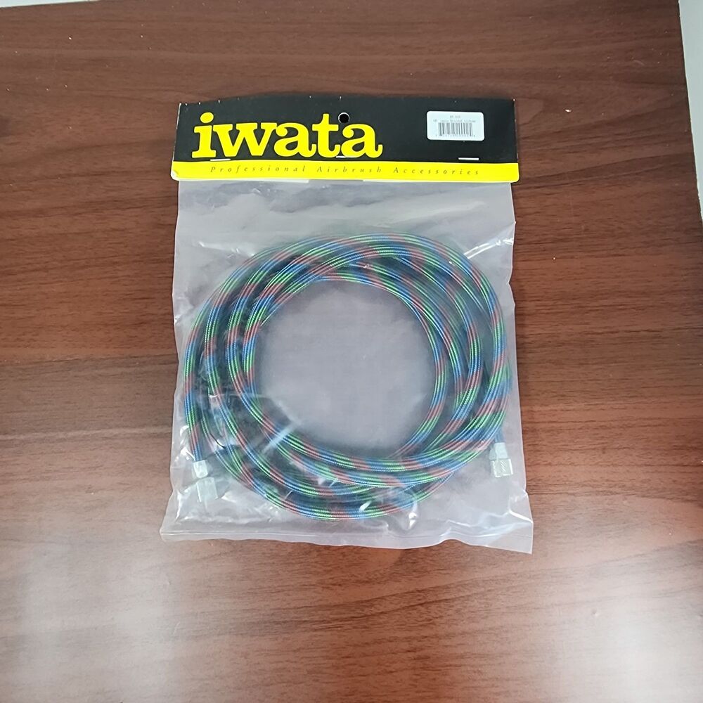 Iwata 10' Braided Nylon Airbrush Hose (Multi-Colored) – BT010
